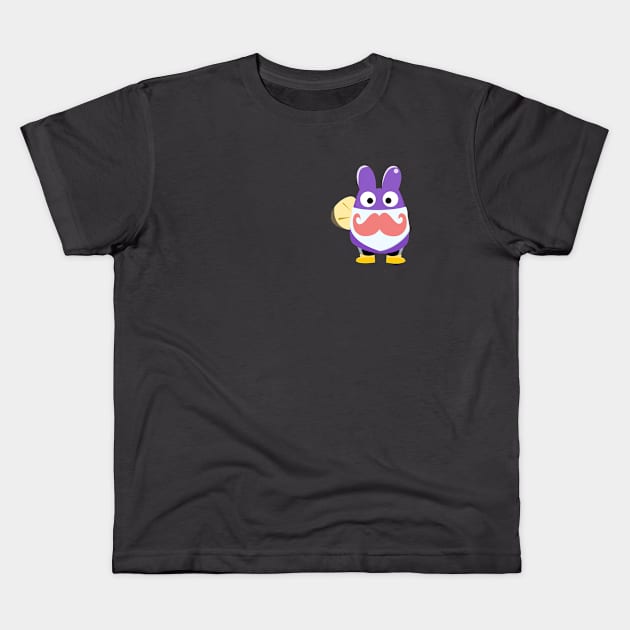 pocket bumbnabbit change of wardrobe (moustache) Kids T-Shirt by prettyguardianstudio